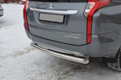 Тюнинг внедорожника Защита заднего бампера Mitsubishi Pajero Sport 2017