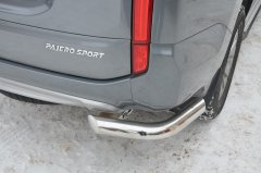 Тюнинг внедорожника Защита заднего бампера Mitsubishi Pajero Sport 2017