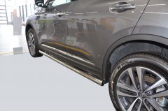 Тюнинг внедорожника Защита штатного порога труба Renault Koleos 2017