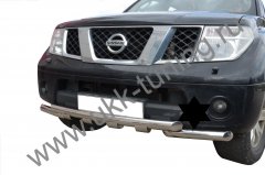 Тюнинг внедорожника Защита переднего бампера Nissan Pathfinder 2004-2010