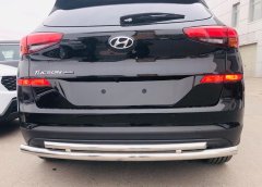 Тюнинг внедорожника Защита заднего бампера Hyundai Tucson 2018 III рестайлинг