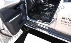 Тюнинг внедорожника Пороги с накладным листом Nissan X-trail 2018- наст. время (рестайлинг)