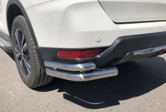 Тюнинг внедорожника Защита заднего бампера Nissan X-trail 2018- наст. время (рестайлинг)