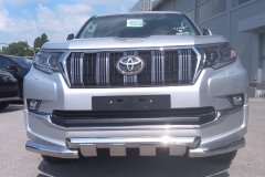 Тюнинг внедорожника Защита переднего бампера Toyota Land Cruiser Prado 150 Style 2019