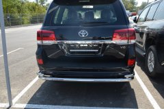 Тюнинг внедорожника Защита заднего бампера Toyota Land Cruiser 200 Executive Lounge 2018