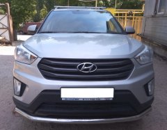 Тюнинг внедорожника Защита переднего бампера Hyundai Creta 2016