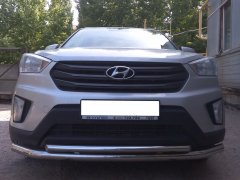 Тюнинг внедорожника Защита переднего бампера Hyundai Creta 2016