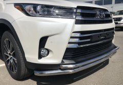 Тюнинг внедорожника Защита переднего бампера Toyota Highlander 2017