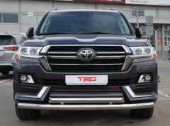 Тюнинг внедорожника Защита переднего бампера Toyota Land Cruiser 200 TRD 2019
