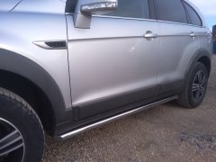Тюнинг внедорожника Защита штатного порога труба Chevrolet Captiva 2012