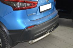 Тюнинг внедорожника Защита заднего бампера Nissan Qashqai 2017 рестайлинг