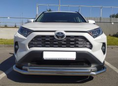 Тюнинг внедорожника Защита переднего бампера Toyota RAV4 2019