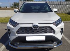 Тюнинг внедорожника Защита переднего бампера Toyota RAV4 2019