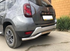 Тюнинг внедорожника Защита заднего бампера Renault Duster 2017