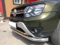 Тюнинг внедорожника Защита переднего бампера Renault Duster 2017