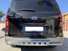 Тюнинг внедорожника Защита заднего бампера Hyundai H1 Grand Starex 2018