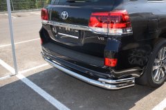 Тюнинг внедорожника Защита заднего бампера Toyota Land Cruiser 200 Executive Lounge 2020 (обновленный)