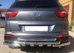 Тюнинг внедорожника Защита заднего бампера Hyundai Creta 2016