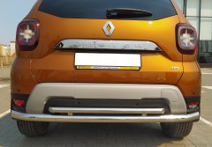 Тюнинг внедорожника Защита заднего бампера Renault Duster 2021
