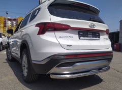 Тюнинг внедорожника Защита заднего бампера Hyundai Santa Fe 2021