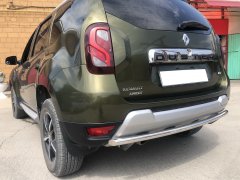 Тюнинг внедорожника Защита заднего бампера Renault Duster 2017