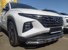 Тюнинг внедорожника Защита переднего бампера Hyundai Tucson 2021