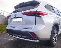 Тюнинг внедорожника Защита заднего бампера Toyota Highlander 2021