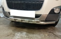 Тюнинг внедорожника Защита переднего бампера Chevrolet Captiva 2012