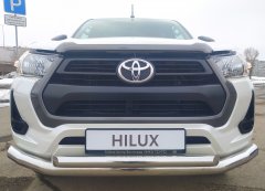 Тюнинг внедорожника Защита переднего бампера Toyota Hilux 2021