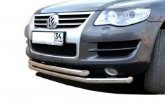 Тюнинг внедорожника Защита переднего бампера Volkswagen Touareg  2007-2010