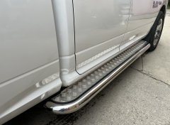 Тюнинг внедорожника Пороги с накладным листом Dodge RAM 1500 Crew Cab (DS) D IV 2012-2018г 