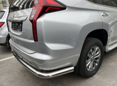 Тюнинг внедорожника Защита заднего бампера Mitsubishi Pajero Sport 2021