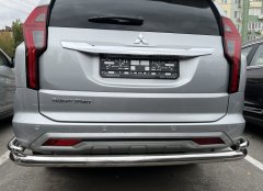 Тюнинг внедорожника Защита заднего бампера Mitsubishi Pajero Sport 2021