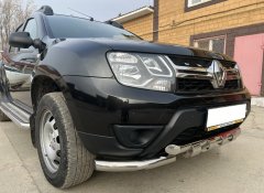 Тюнинг внедорожника Защита переднего бампера Renault Duster 2017