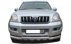 Тюнинг внедорожника Защита переднего бампера Toyota Land Cruiser Prado 120 2003-2009