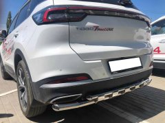 Тюнинг внедорожника Защита заднего бампера Chery Tiggo 7 Pro Max 2024