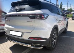 Тюнинг внедорожника Защита заднего бампера Chery Tiggo 7 Pro Max 2024