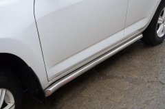 Тюнинг внедорожника Защита штатного порога труба Toyota RAV4 2010-2012
