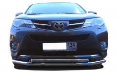 Тюнинг внедорожника Защита переднего бампера Toyota RAV4 2013