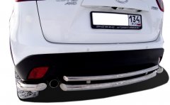 Тюнинг внедорожника Защита заднего бампера Mazda CX-5 2013