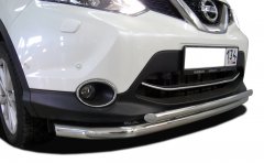 Тюнинг внедорожника Защита переднего бампера Nissan Qashqai 2015
