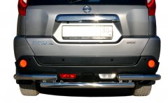 Тюнинг внедорожника Защита заднего бампера Nissan X-trail 2010-2015 (T31) Второе поколение (в т.ч. Рестайлинг 2010г.)