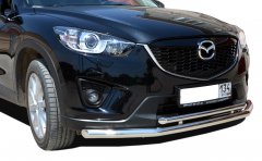 Тюнинг внедорожника Защита переднего бампера Mazda CX-5 2013