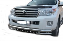 Тюнинг внедорожника Защита переднего бампера Toyota Land Cruiser 200 2013