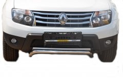 Тюнинг внедорожника Защита переднего бампера Renault Duster 2011