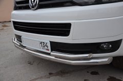Тюнинг внедорожника Защита переднего бампера Volkswagen T5 Caravelle 2009 - 2015