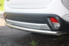 Тюнинг внедорожника Защита заднего бампера Mitsubishi Outlander 2015