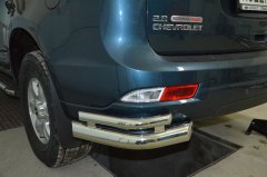 Тюнинг внедорожника Защита заднего бампера Chevrolet Trailblazer 2013