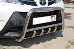 Тюнинг внедорожника Защита переднего бампера Toyota RAV4 2013