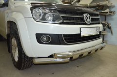 Тюнинг внедорожника Защита переднего бампера Volkswagen Amarok 2009